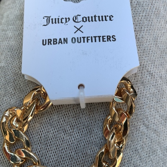 NEW with tags Juicy Couture Bracelet gold tone one size 7.5 - Picture 5 of 5